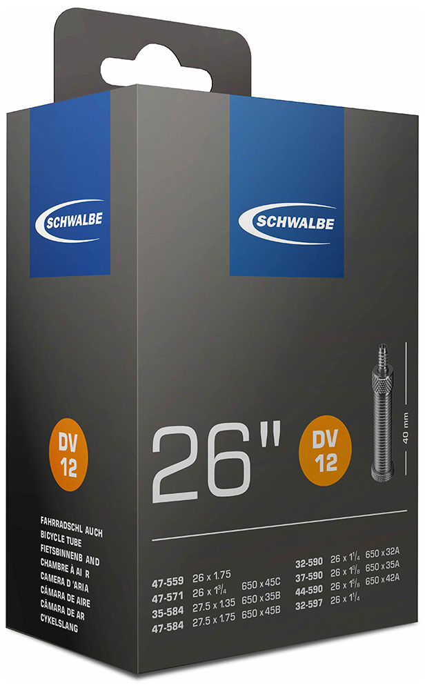 SCHWALBE Schlauch DV12 Dunlopventil 26"/40/30/47-559/597